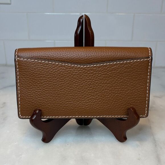 Michael Kors Wallet Leather Pebbled Slip Snap Closure Flap Wallet - Picture 4 of 16